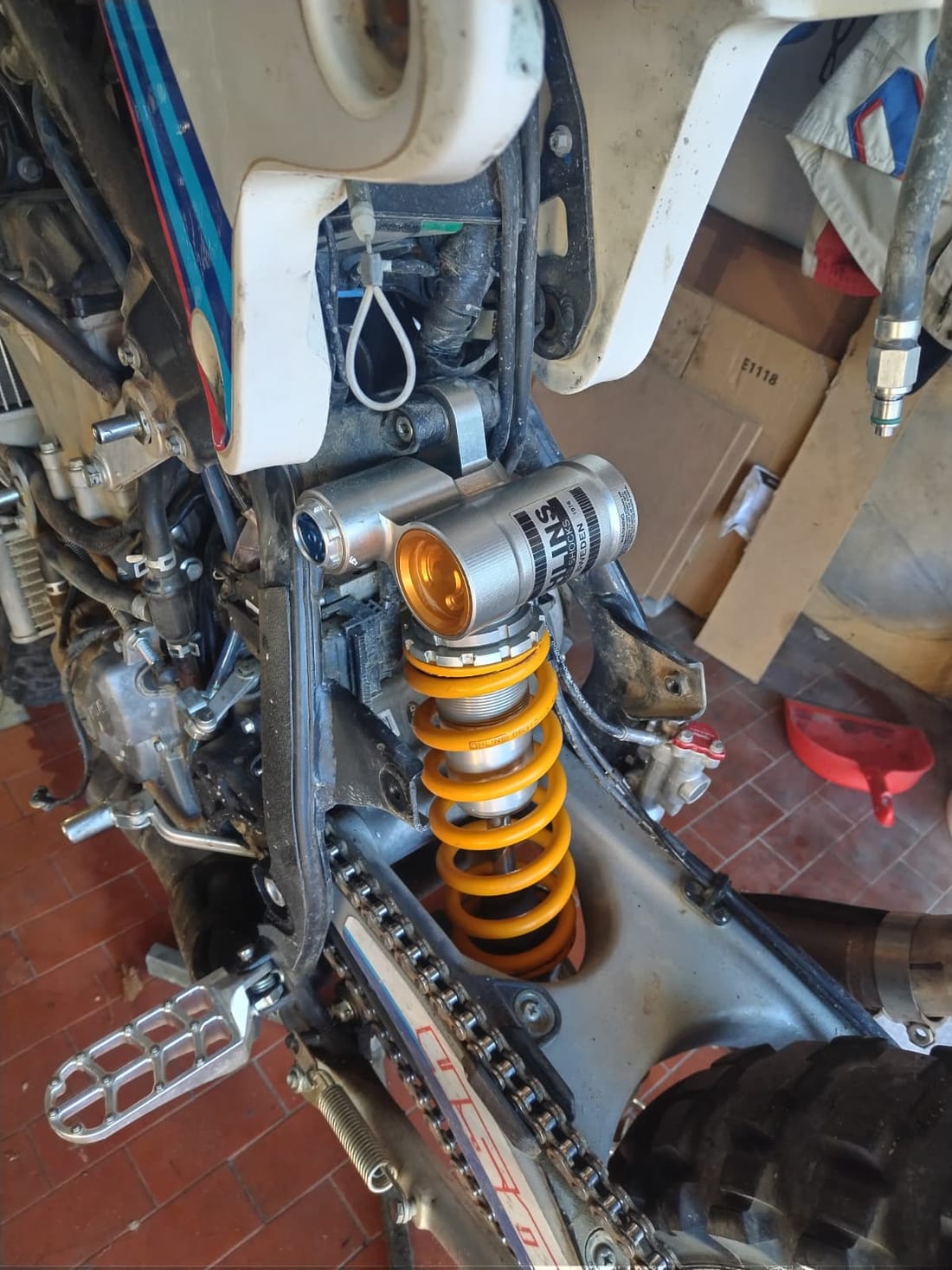 Mono Öhlins per Honda CRF 450 montato sulla Kove 450 Rally